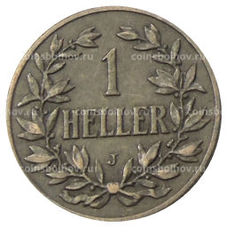 1 геллер 1908 года J Германская Восточная Африка