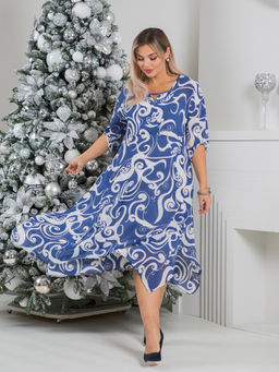 Платье 1413 синий