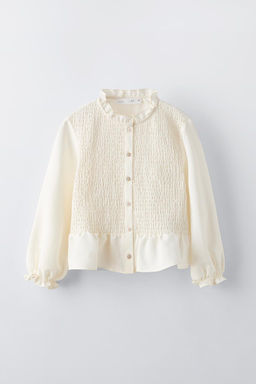 SHIRT WITH STRETCH DETAIL - Zara фото 10