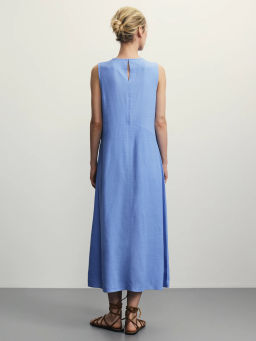 Платье миди изо льна / Zarina  фото 4