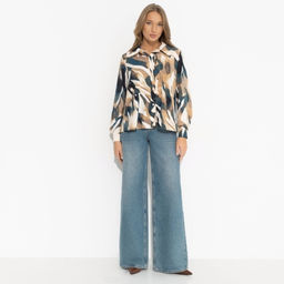 Рубашка дизайнерская Цветущее очарование (цветная) - Charutti фото 2