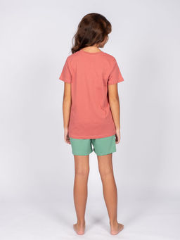 Пижама для девочки (футболка+шорты) 91273 Lets go - Let's go фото 4