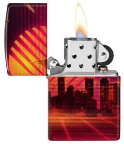 Зажигалка ZIPPO Кибергород | Cyber City 48505  фото 3