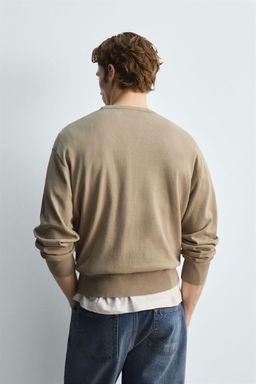 COTTON-RAMIE SWEATER - Zara фото 3