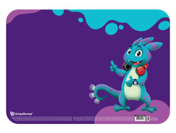 Цена за 2 шт. Настольное покрытие для детского творчества Schoolformat СМАРТ ДИНО 33х23 см пластик фиоле...