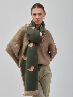 в СОСТАВЕ ШЕРСТЬ ! Большой,теплый двусторонний палантин - Tantino фото 3