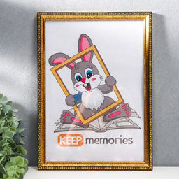 Фоторамка для фото 21×30 см Keep memories, Riley, пластик, золото