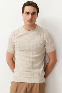 TRENDYOL MAN Lacivert Slim-Dar Fit Pamuklu Bisiklet Yaka Basic Triko T-shirt TMNSS24TS00250 - Trendyolmilla фото 11