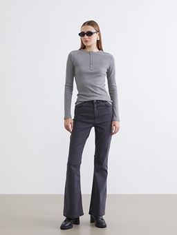 Bisiklet Yaka Fitilli Kad?n Body