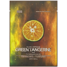 Tenzero Glow Ampoule Green Tangerine Mask - Тканевая маска с экстрактом зеленого мандарина
, 25мл