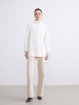 Dik Yaka Kad?n Sweatshirt Tunik