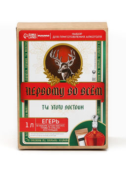 Подарочный набор для приготовления настойки Егерь: травы и специи 36 г, штоф 500 мл., инструкция