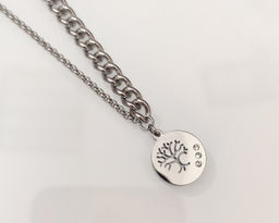 Кулон из стали на цепочке