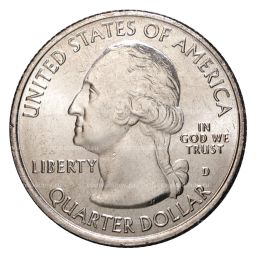 Монета 25 центов 2017 года D Национальные парки  №38 Водные пути Озарк