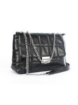 Сумка женская искусственная кожа RSR-1032, 1отдел, плечевой ремень (цепочка), черный SALE 258023 - Adelia фото 6
