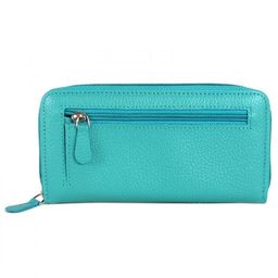 Портмоне женское Croco-ПР-951 натуральная кожа 3 отд, 11 карм, бирюза флотер (110) 212787  фото 2