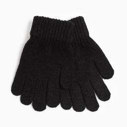 Перчатки детские, цвет чёрный, размер 17 (11-12 лет) - Rossini фото 2