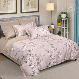 Постельное белье Дана (тенсель) 2 сп. с Евро/Пододеяльник (молния, ушки): 1 шт.- 210*175; Простыня: 1 шт.- 240*240; Наволочка (молния, ушки): 2 шт.- 70*70; Наволочка (молния, ушки): 2 шт.- 50*70 Тенсел