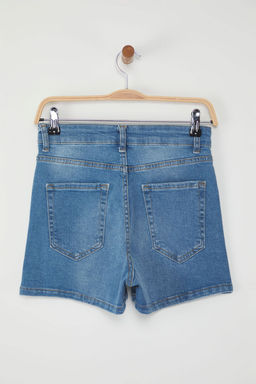 TRENDYOLMILLA Siyah Mini Denim Sort TWOSS25SR00147  фото 13