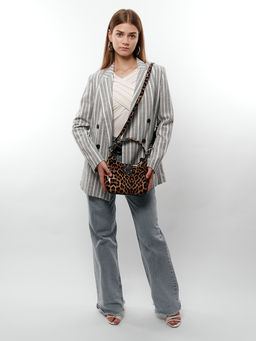 LACCOMA сумка Q8032-1-леопард бежевый натуральная кожа полиэстер фото 9