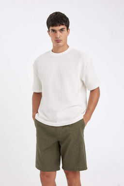 Хлопковые шорты-бермуды свободного покроя - Defacto фото 3