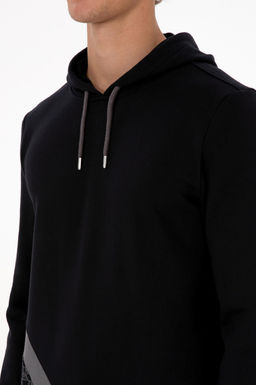 Erkek Regular Fit Kap__onlu Siyah Sweatshirt - U.s. polo assn фото 7