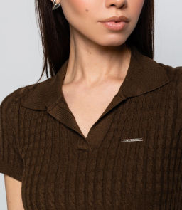 Футболка #КТ933 (3), тёмно-коричневый