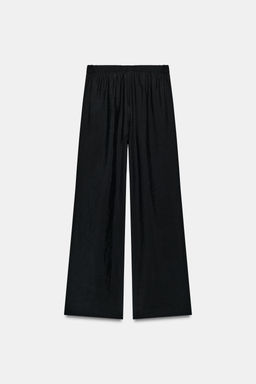 PANTAL?N FLUIDO RAYAS / Negro - Zara фото 8