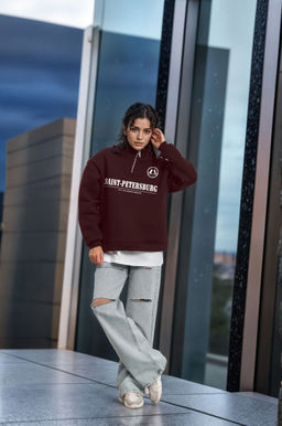 Толстовка женская с зип-воротником Saint Petersburg - Yollochka фото 5