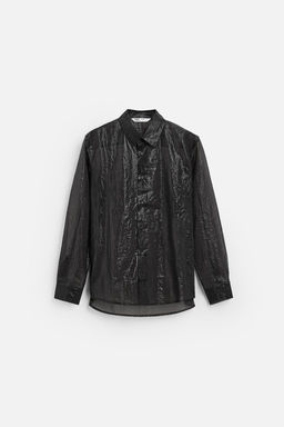 LIMITED EDITION SEMI-SHEER SHIRT - Zara фото 7
