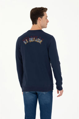 U. S. Polo Assn / Мужской темно-синий свитшот с круглым вырезом - U.s. polo assn фото 12
