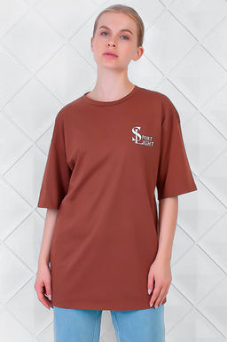 Арт. 3172/2 Футболка женская 44-52 (5 шт) Цвет:кирпичный