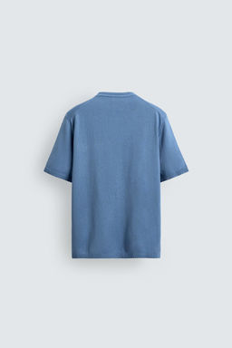 CAMISET PUNTO REGULAR FIT ALGOD?N / Azul - Zara фото 8