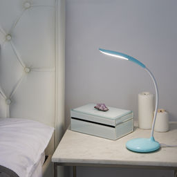 TLD-558 Blue/LED/280Lm/5000K/Dimmer Светильник настольный, 3W. Сенсорный выключатель. Голубой. ТМ Uniel