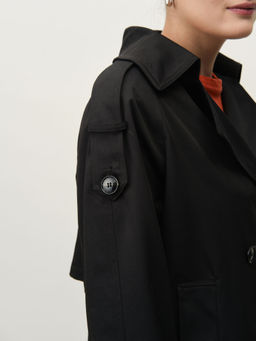 Плащ женский 2-51026-9724 темно-синий