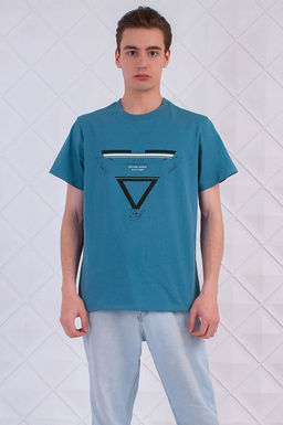 Арт. 61114 Футболка мужская 48-58 (6 шт) Цвет:джинс