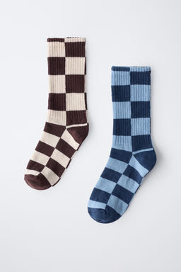 2-PACK OF CHECKERBOARD SOCKS - Zara фото 4
