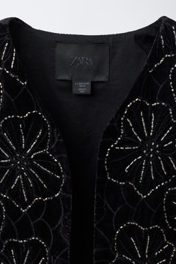BEADED VELVET WAISTCOAT - Zara фото 3