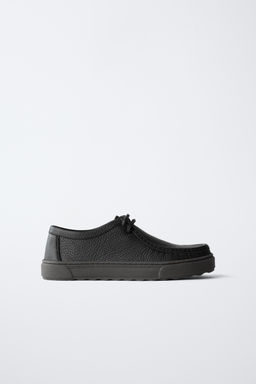LEATHER SHOES WITH BINDING - Zara фото 10