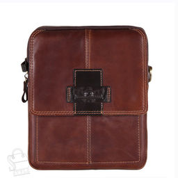 Сумка мужская кожаная 4105TR d.brown Tough Ryder  в Новосибирске