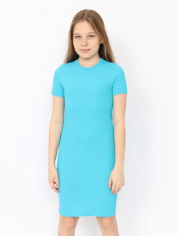 CRB wear/CSJG 63817-40-409 Платье для девочки,бирюзовый/Ex.Cherubino