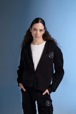 DeFactoFit Толстовка Oversize с капюшоном на молнии  фото 3