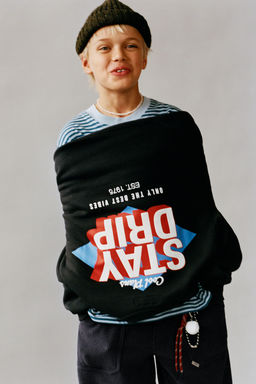 RAISED SLOGAN SWEATSHIRT - Zara фото 5