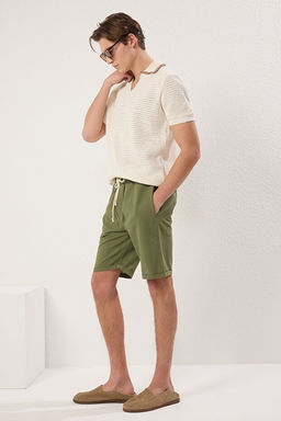 Haki Normal Kesim/Regular Fit %100 Pamuk Keten G_r_n_ml_ _ort TMNSS23SR00030