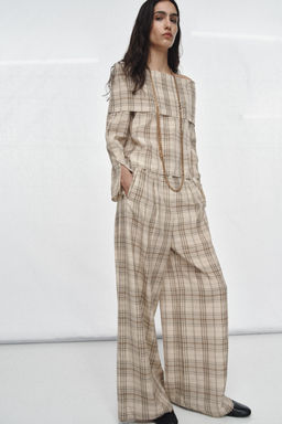 CHECK TROUSERS ZW COLLECTION