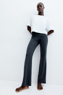 Pantalon acampanado de punto - H&m фото 3