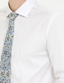 Beyaz Ex. Slim Fit Uzun Kollu Klasik G_mlek