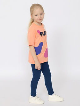 CRB wear/CSKG 70470-41-395 Брюки модель легинсы для девочки,темно-синий/Ex.Cherubino  фото 3