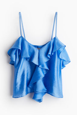 Top de volantes con tirantes espagueti - H&m фото 4
