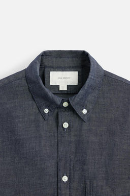 TEXTURED CHAMBRAY SHIRT - Zara фото 9